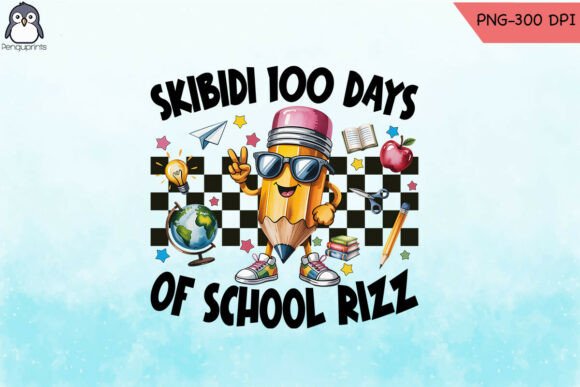 100 Days of School Coquette Bow PNG for Crafts & Graphics