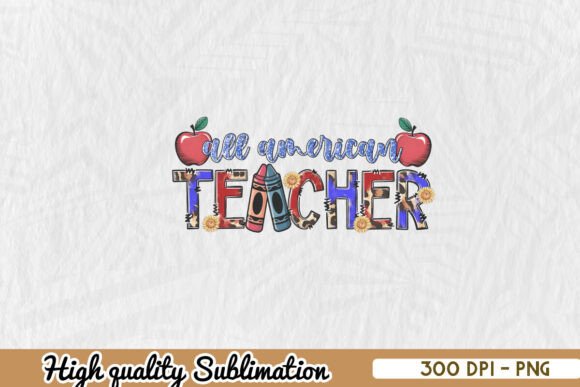 All American Teacher Graphics for Crafts
