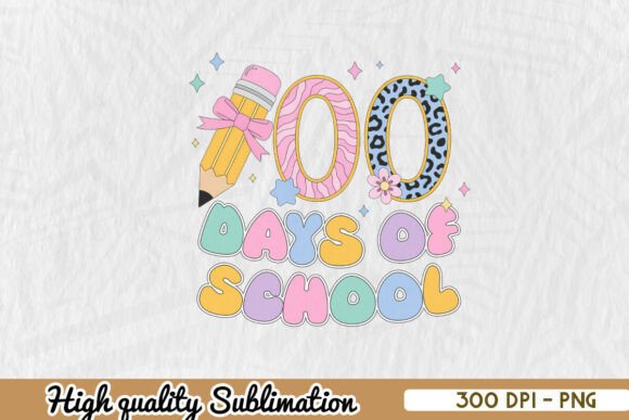 Celebrate 100 Days School PNG: Graphics for Crafts