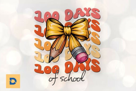 Coquette Bow 100 Days School Pencil PNG Review