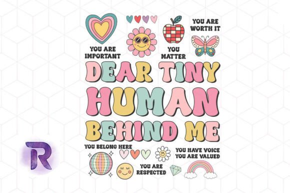 Dear Tiny Human Teacher Graphics for Crafts