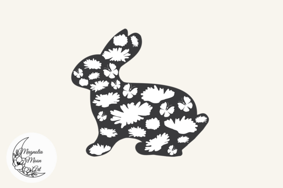 Floral Bunny SVG: Graphics for Crafts