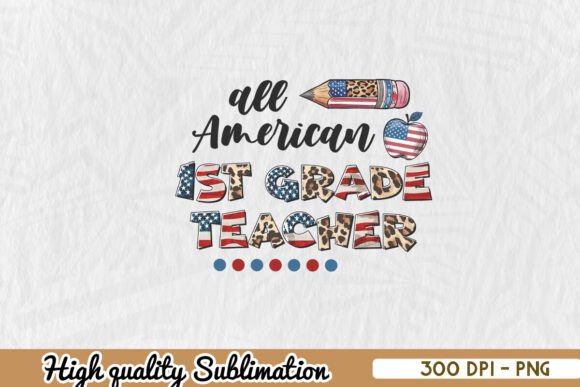 Fourth of July Teacher PNG for Crafts & Graphics