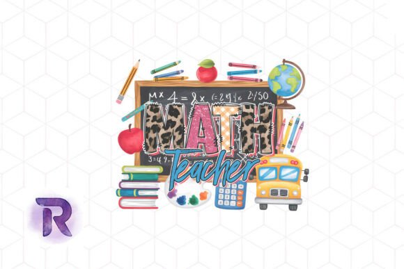 Math Teacher Leopard PNG: Graphics & Crafts