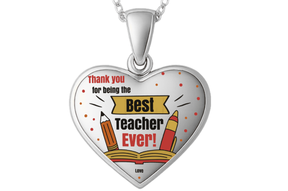 Personalised Teacher Heart Graphics for Crafts