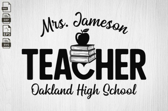 Personalized Teacher Graphics for Crafts