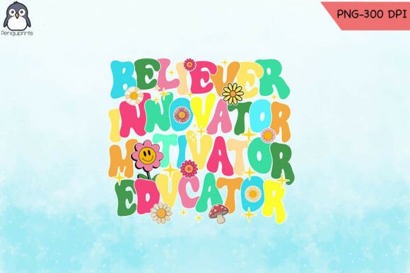 Retro Teacher PNG for Crafts & Graphics