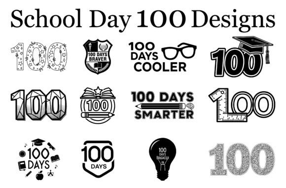 School Day 100 Graphics for Crafts Review
