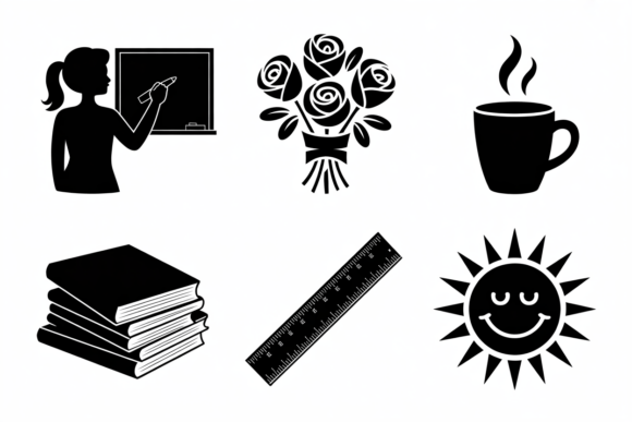 School Supplies Graphics for Crafts