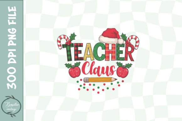 Teacher Claus PNG: Graphics for Crafts