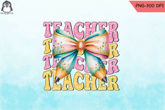 Teacher Coquette Christmas PNG for Crafts & Graphics
