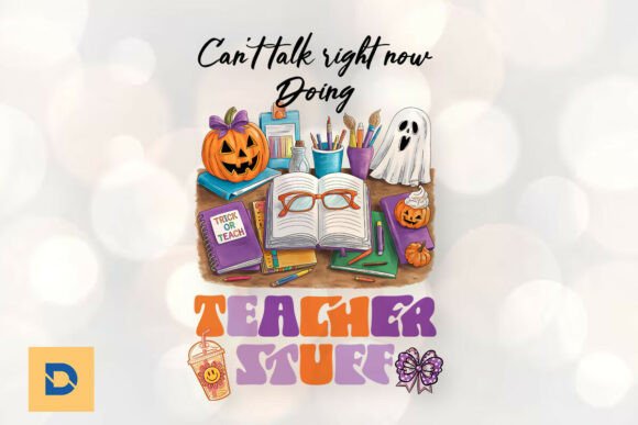Teacher Stuff Halloween PNG for Crafts & Graphics